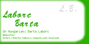 laborc barta business card